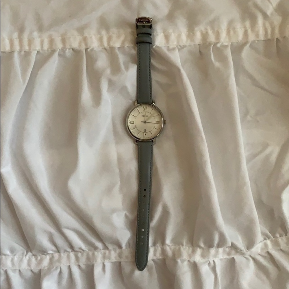 Fossil Light Blue Watch